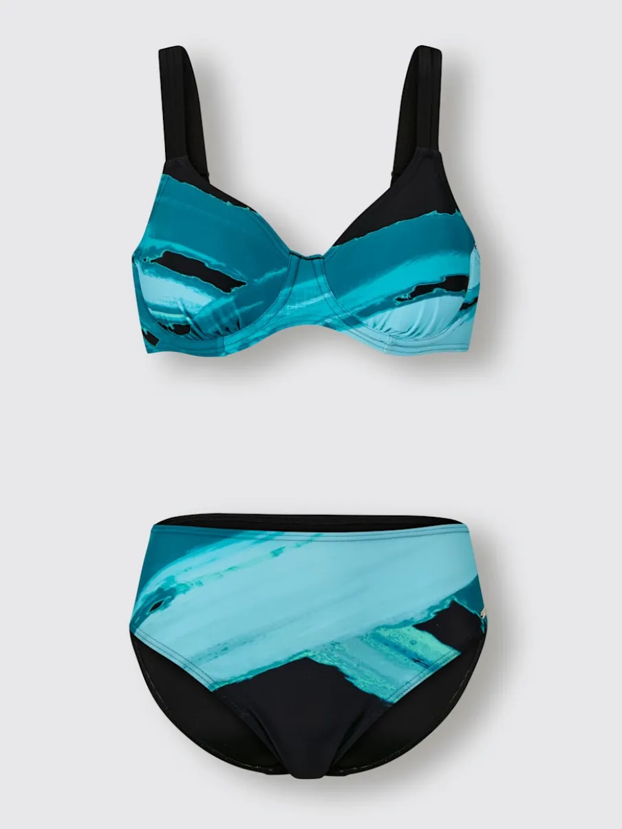 Maillot de bain deux pièces avec armatures et bretelles ajustables