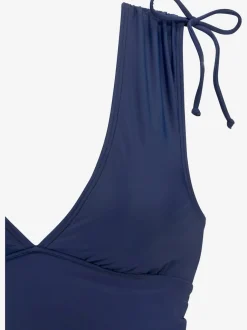 Maillot de bain deux pièces avec bretelles à froncer et bonnets amovibles