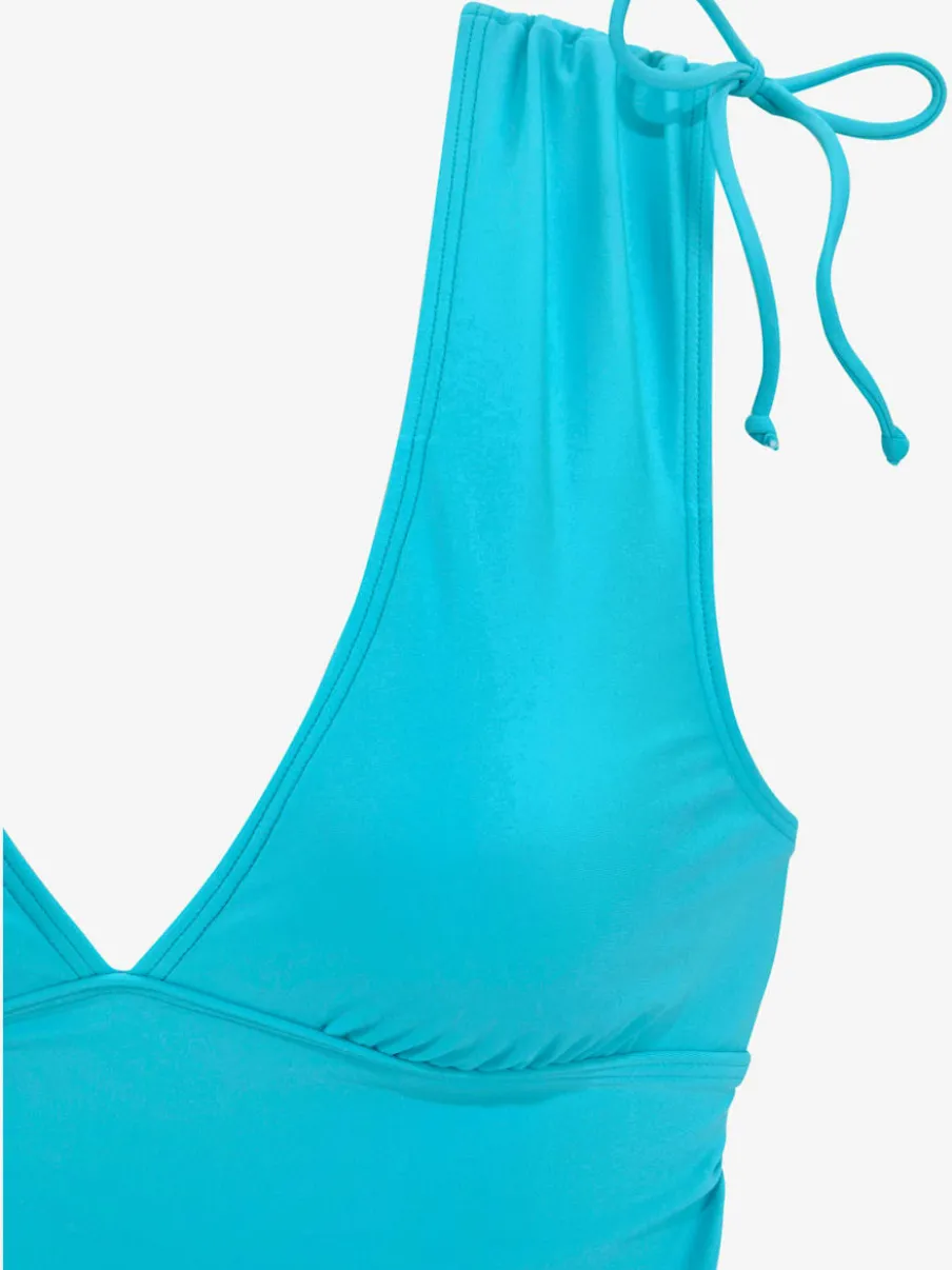 Maillot de bain deux pièces avec bretelles à froncer et bonnets amovibles