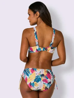 Maillot de bain deux pièces floral avec bretelles réglables
