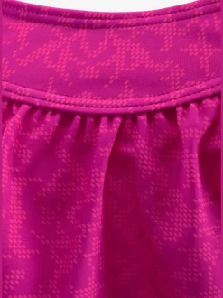 Maillot de bain deux pièces à imprimé décoratif avec bonnets rembourrés et bretelles croisées