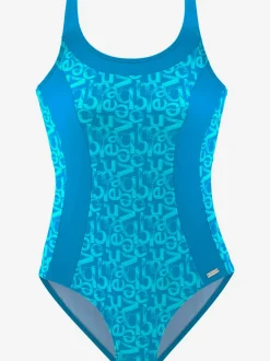 Maillot de bain dos nageur avec empiècements imprimés modernes