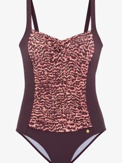 Maillot de bain à effet modelant avec bonnets intégrés et bretelles réglables