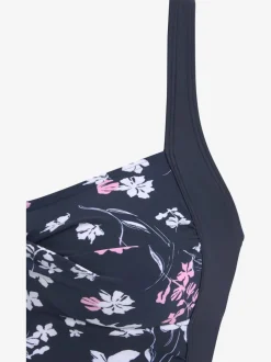 Maillot de bain à fleurs fabriqué en matière recyclée