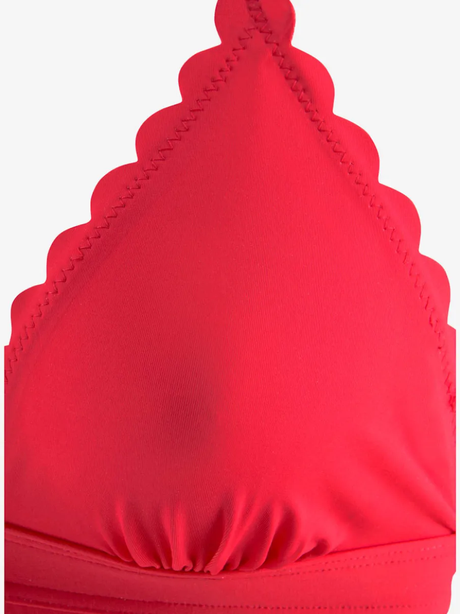 Maillot de bain forme triangle avec bretelles nouées et bonnets amovibles
