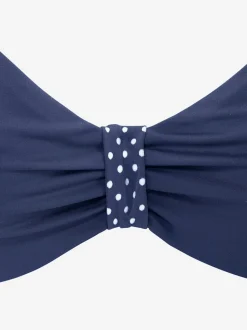 Maillot de bain haut avec renforts et ceinture fantaisie