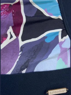 Maillot de bain à imprimé floral avec maintiens intégrés