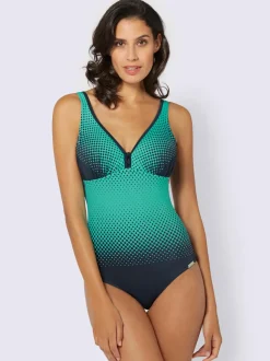 Maillot de bain à motifs et soutien poitrine intégré