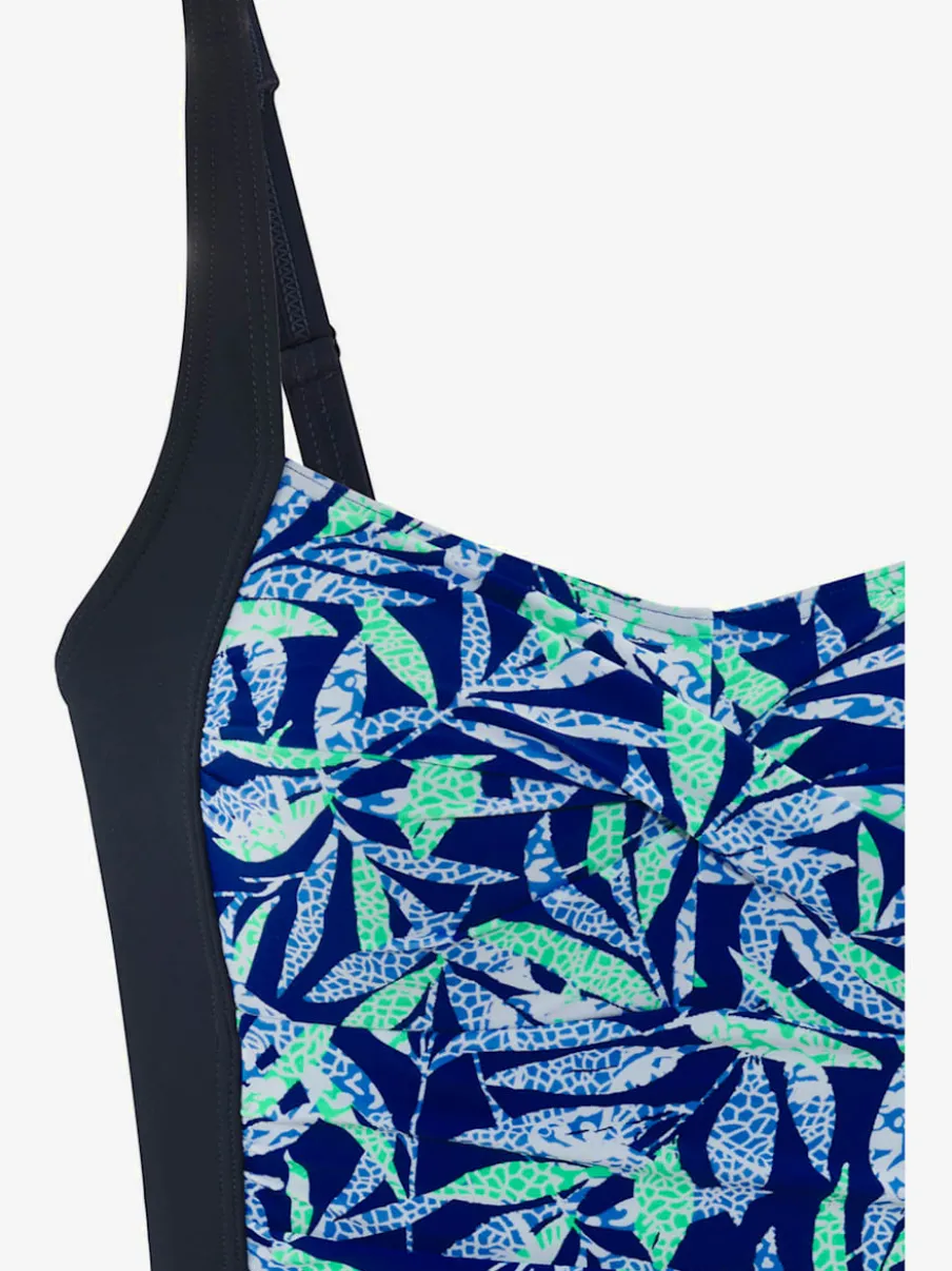 Maillot de bain à motifs floraux avec bonnets intégrés