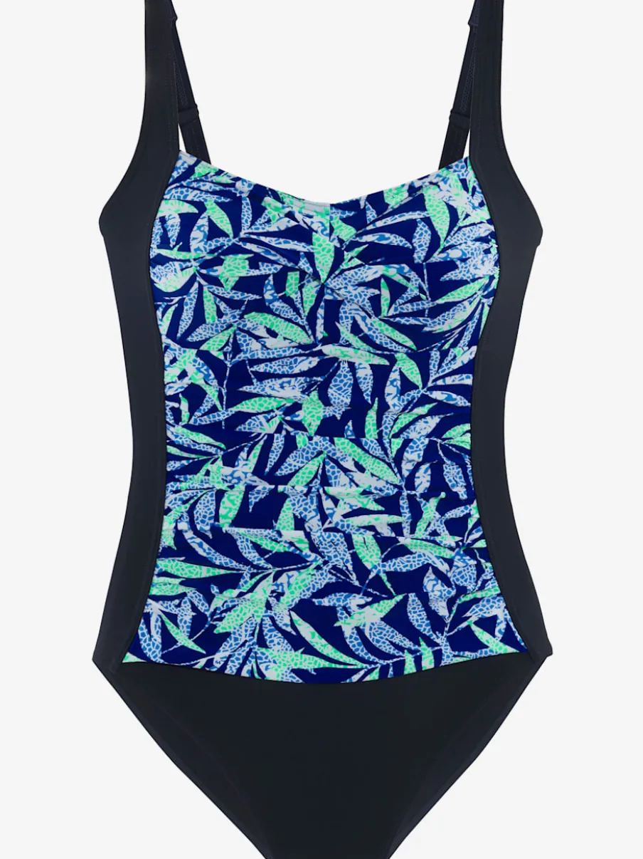 Maillot de bain à motifs floraux avec bonnets intégrés