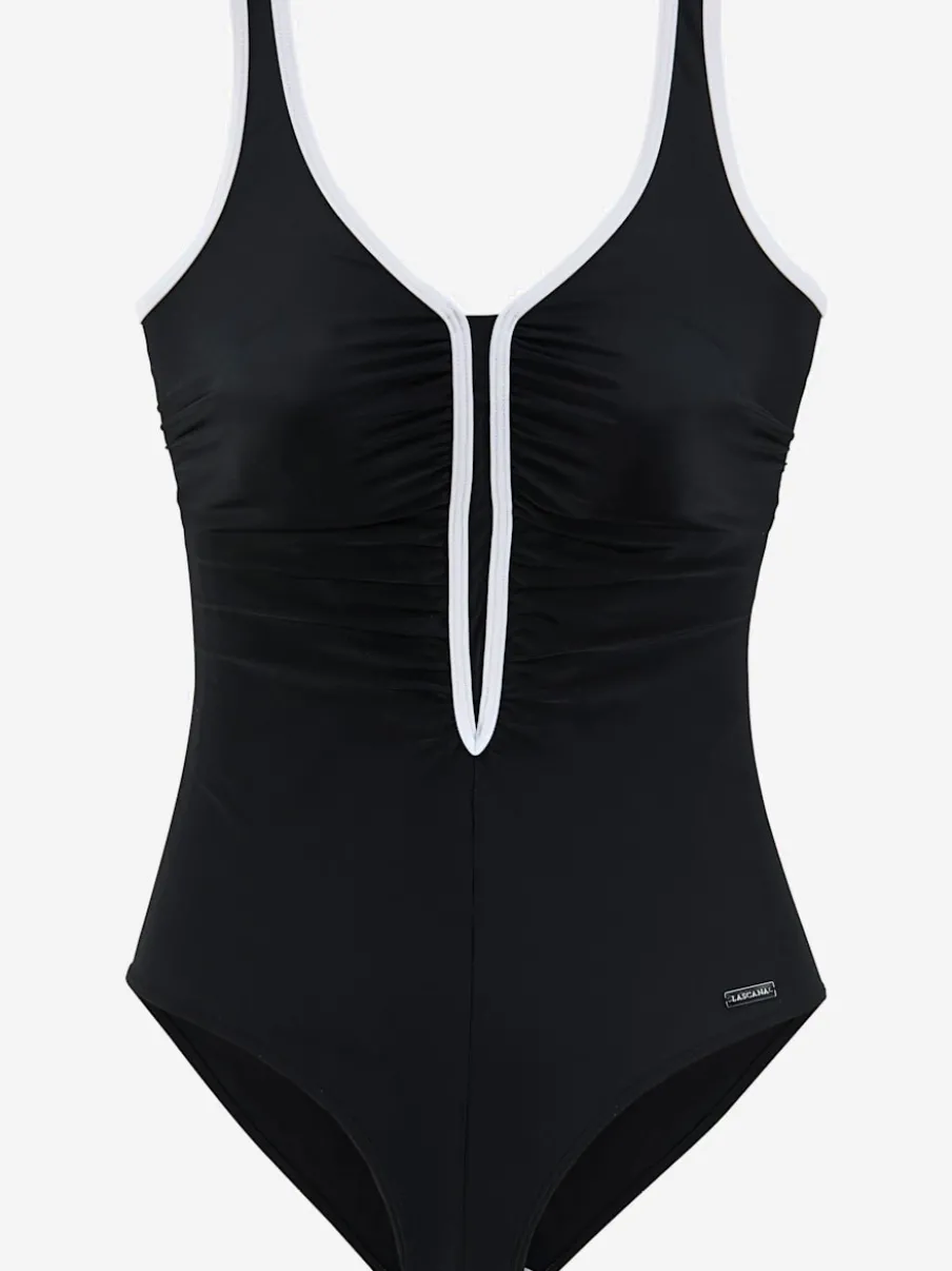 Maillot de bain offrant bonnets doux et élastique sous poitrine
