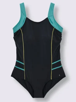 Maillot de bain rayure contrastée