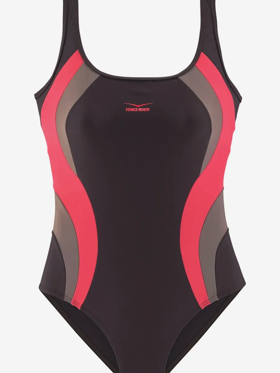 Maillot de bain sportif avec empiècements élastiques confortables