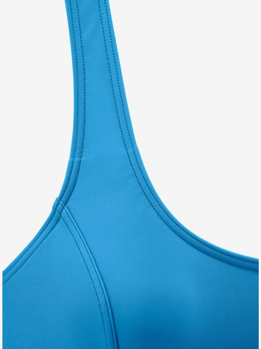 Maillot de bain sportif à décolleté arrondi et empiècement gainant