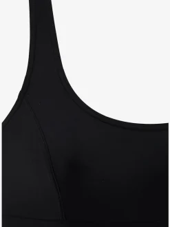 Maillot de bain sportif à décolleté arrondi et empiècement gainant