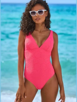 Maillot de bain à structure géométrique avec bonnets réglables