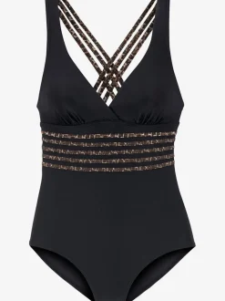 Maillot de bain une pièce avec bonnets souples et empiècement gainant