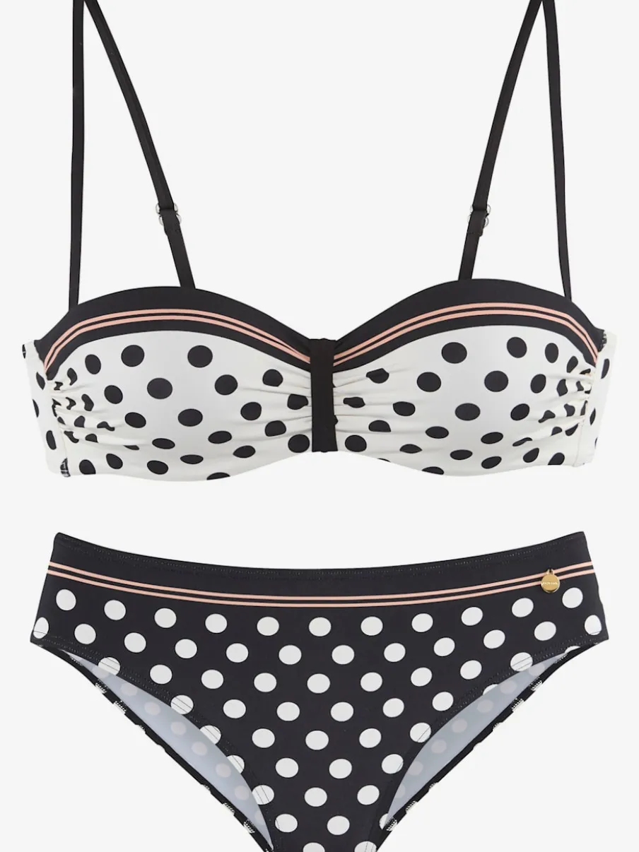 Maillots de bain à armatures motifs contrastés et multiway