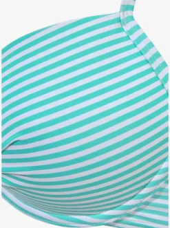 Maillots de bain à armatures rayés avec bretelles réglables