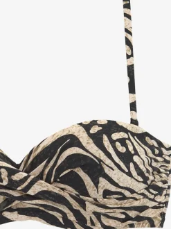 Maillots de bain bandeau à armatures avec imprimé métallisé