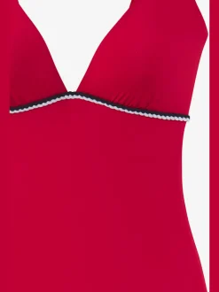 Maillots de bain unis avec cordons et bonnets amovibles