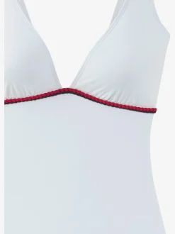 Maillots de bain unis avec cordons et bonnets amovibles