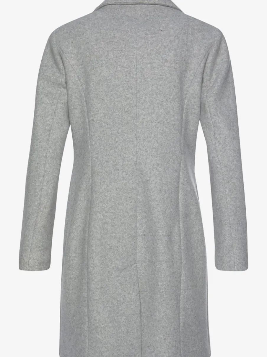 Manteau blazer avec col à revers et boutons imitation corne
