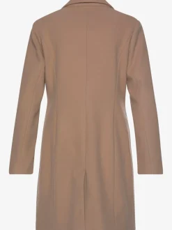 Manteau blazer avec col à revers et boutons imitation corne