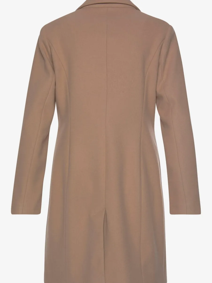 Manteau blazer avec col à revers et boutons imitation corne