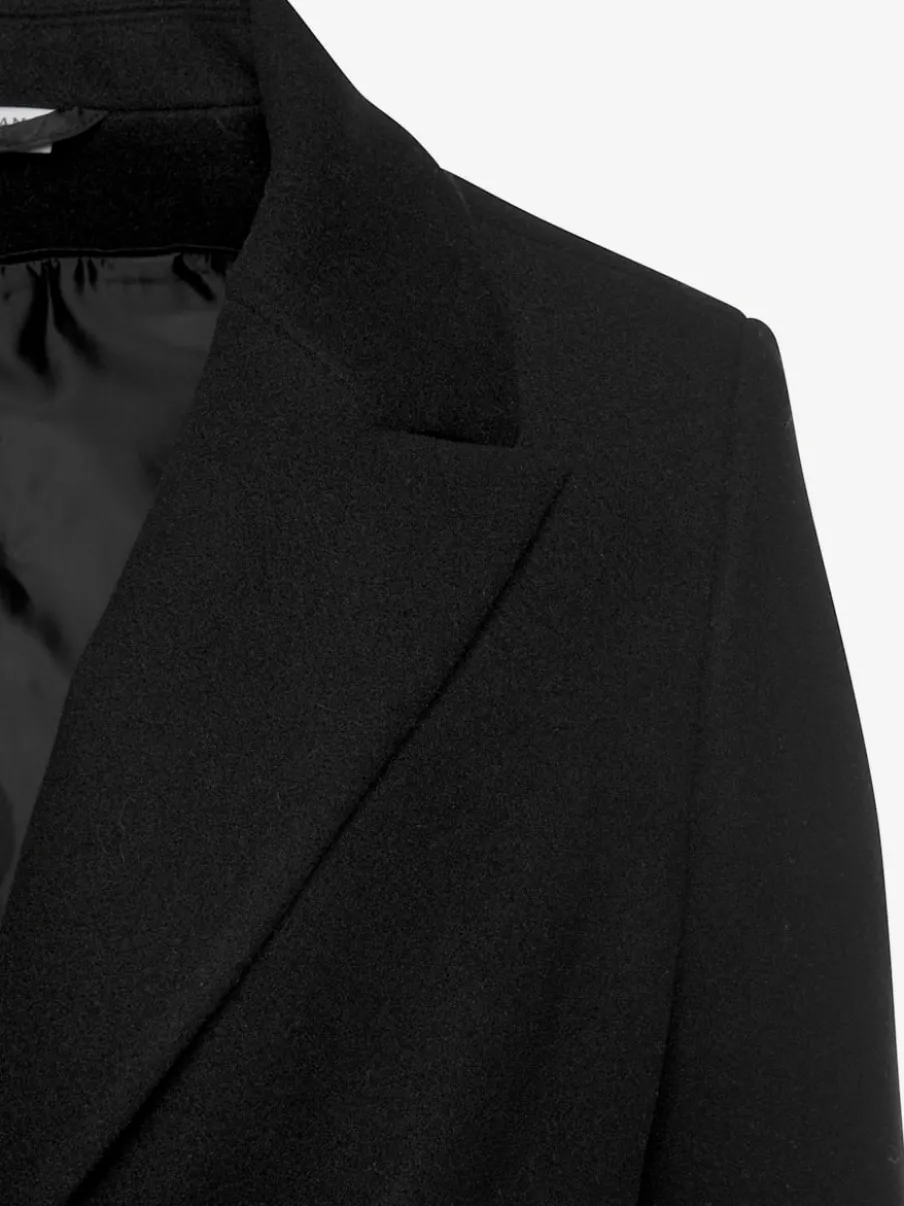 Manteau blazer avec col à revers et boutons imitation corne