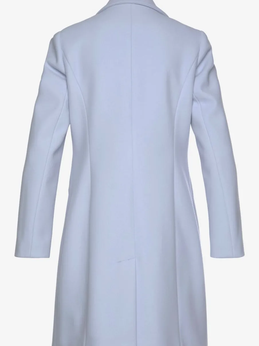 Manteau blazer avec col à revers et boutons imitation corne