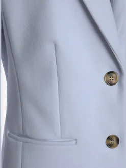 Manteau blazer avec col à revers et boutons imitation corne