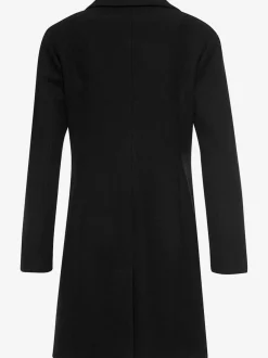 Manteau blazer avec col à revers et boutons imitation corne