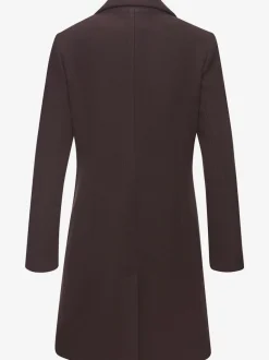 Manteau blazer avec col à revers et boutons imitation corne