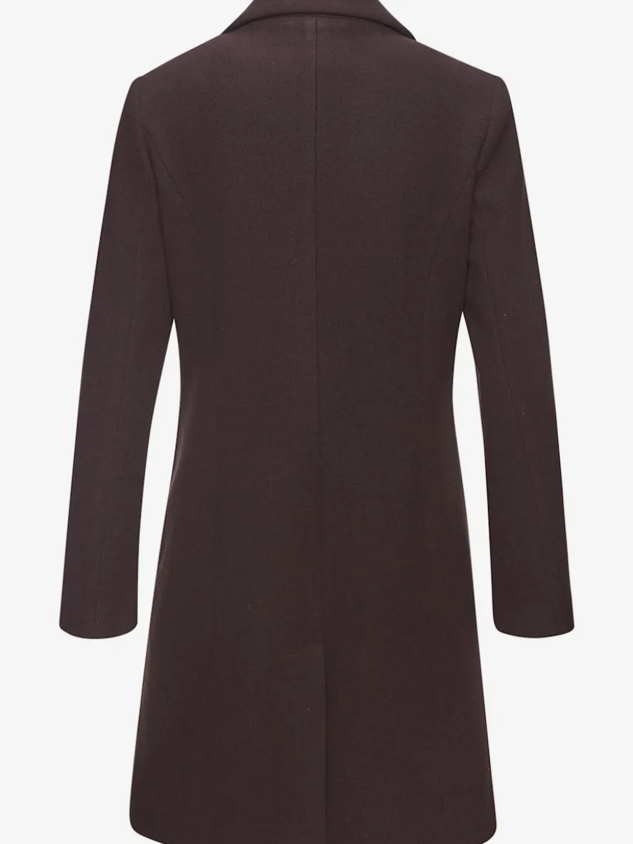 Manteau blazer avec col à revers et boutons imitation corne