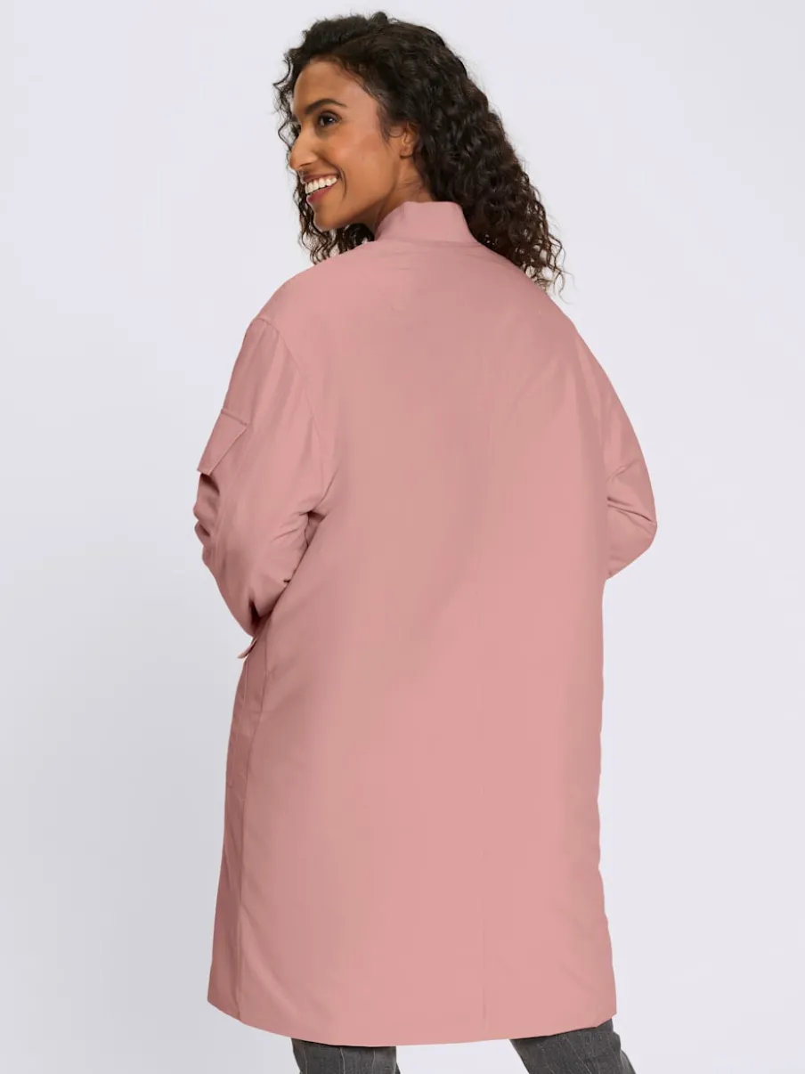 Manteau blouson léger à poches avec fermeture éclair