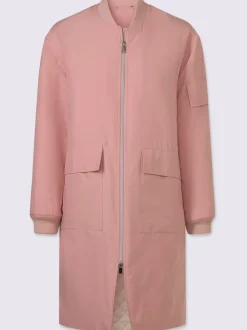 Manteau blouson léger à poches avec fermeture éclair