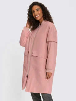 Manteau blouson léger à poches avec fermeture éclair