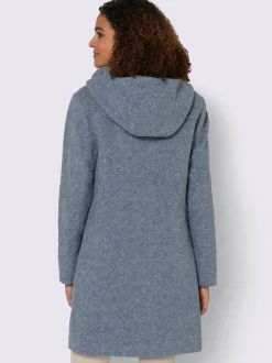 Manteau court avec capuche et poches pratiques