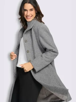 Manteau court qualité bouclée chaude