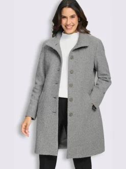 Manteau court qualité bouclée chaude