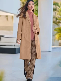 Manteau en synthétique rivets décoratifs