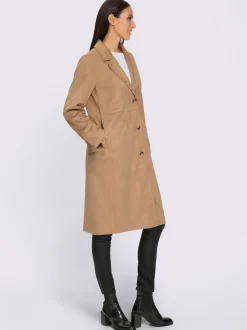 Manteau en synthétique rivets décoratifs