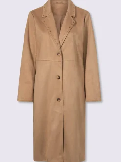 Manteau en synthétique rivets décoratifs