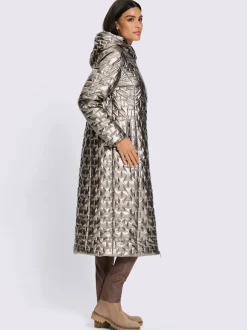 Manteau matelassé motif matelassé tendance