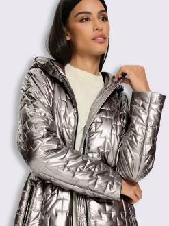 Manteau matelassé motif matelassé tendance