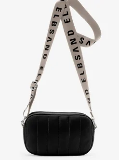 Mini-sac avec matelassage tendance et logo imprimé sur la bandoulière