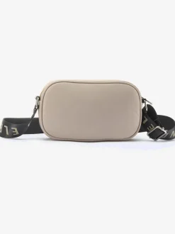 Mini-sac avec matelassage tendance et logo imprimé sur la bandoulière