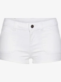 Mini-shorts en jean avec boutons et poches avant