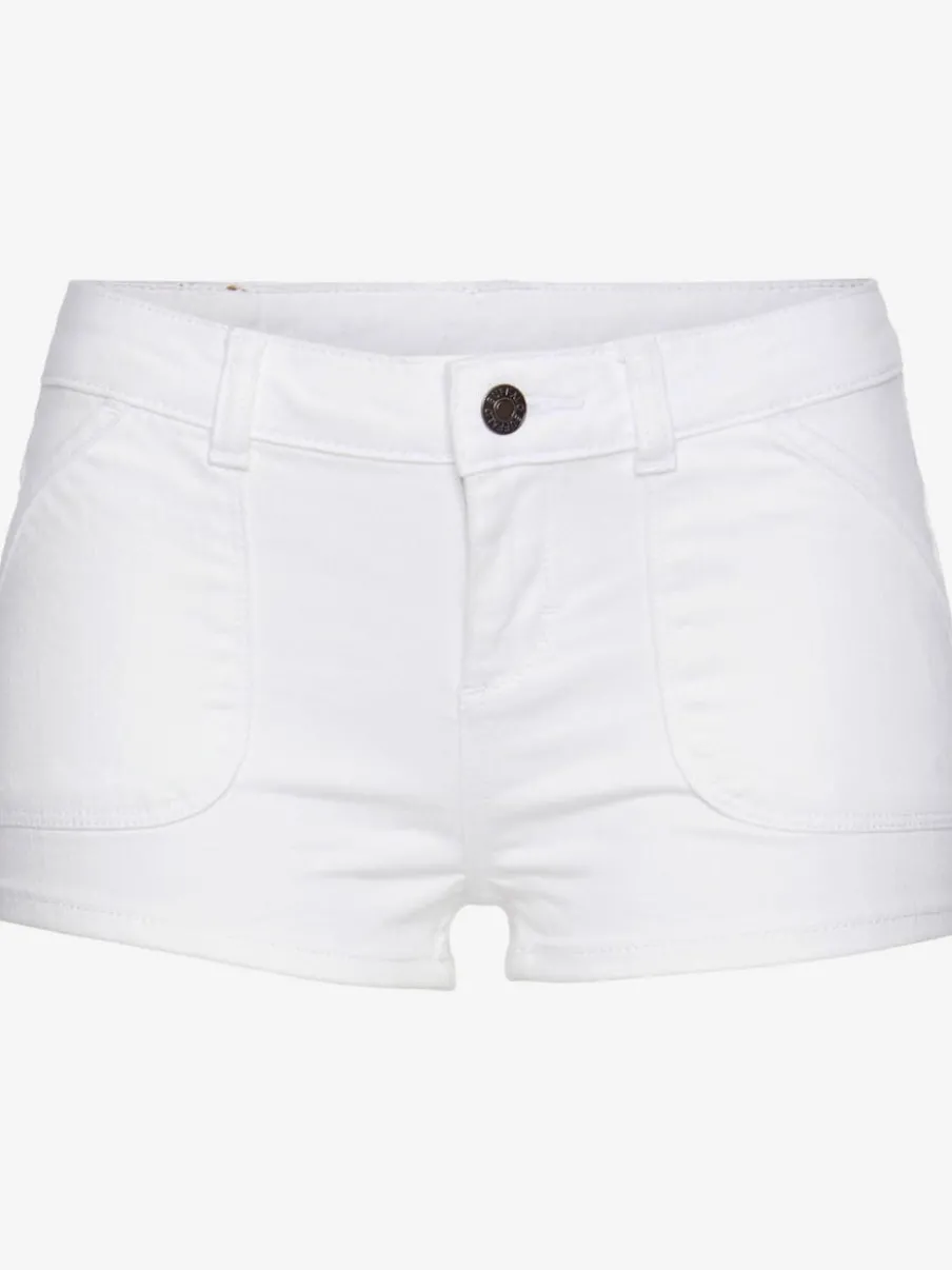 Mini-shorts en jean avec boutons et poches avant
